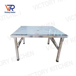 VICTORY <b>KITCHEN</b> Heavy Duty 201 Stainless Steel Commercial <b>Kitchen</b> <b>Equipment</b> Working Bench Inox Worktable for Hotel Restaurant - Product Image 3
