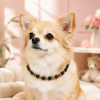 Nouveau design léger pour animaux de compagnie : Collier ajustable en cristal étincelant et pierres précieuses, accessoire de mode pour chats et chiens au quotidien