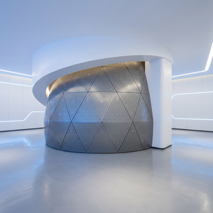 Panneaux de mur-rideau en aluminium sur mesure, design industriel, surface anodisée, anti-corrosion, application en entrepôt - Product Image 2