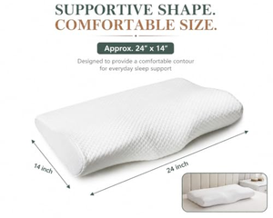 Almohada de Espuma Viscoelástica Suave OEM en Forma de Mariposa para Aliviar el Dolor de Hombros y Cuello, Almohada Cervical Ortopédica Ergonómica para Dormir - Product Image 2