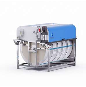 Unité d'eau compacte et durable à micro-filtre Équipement d'aquaculture à tambour rotatif efficace et peu encombrant en plastique - Product Image 1