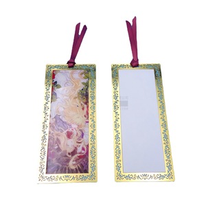Custom Transparent Lacquer Printed Metal <b>Bookmark</b> Anime Design Gold Color Insert Type Reusable Stationery <b>Gift</b> - Product Image 5