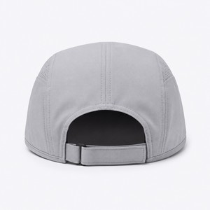 Casquette de camping unisexe réglable à 5 panneaux en nylon enduit polaire avec logo personnalisé et broderie plate pour toutes les saisons - Product Image 5