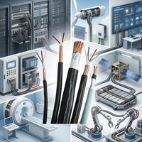 Cable de Control Flexible con Aislamiento XLPE y Blindaje Trenzado de Cobre KYJVP, 450/750V, Multifilar, Resistente al Aceite, para Automatización Industrial