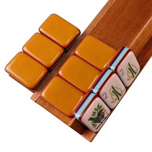 Mahjong Acrílico de Lujo Tallado de 7 Capas, Patrón Personalizado Walk With Me, 160 Piezas de Mahjong Americano - Product Image 5