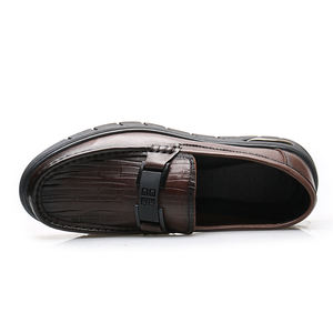 รองเท้าลำลองผู้ชาย หนังกลับแท้ คลาสสิค สไตล์เพนนีโลฟเฟอร์ สวมแบบสลิปออน รองเท้าทรงโมคาซิน รองเท้าเดรส - Product Image 3