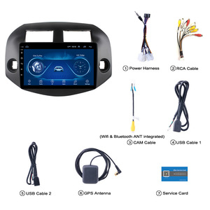 Coche de navegación GPS para unidad principal de reproductor de DVD con pantalla dividida DSP USB <span class=keywords><strong>Android</strong></span> <span class=keywords><strong>Auto</strong></span> para Toyota RAV4 2006-2012 - Product Image 6