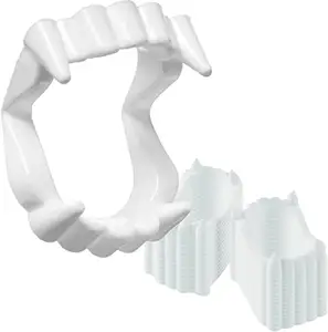 Vampiro zanne di plastica accessori Costume denti per bambini che giocano festa di Halloween bomboniere vampiro denti di plastica