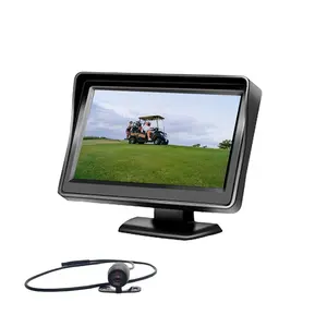 4,3-Zoll-Autodachmonitor 480x272 TFT-LCD-Bildschirm 5 ''2-Kanal-AV-Eingang Auto-Rückspiegel LCD-Monitor