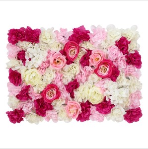 60*40Cm Bunga Mawar Sutra Panel Dinding Latar Belakang Bunga Buatan Dekoratif Bunga Pernikahan Dekorasi <span class=keywords><strong>Backdrop</strong></span> Panel - Product Image 5