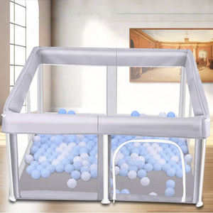 Corralito para Bebés <span class=keywords><strong>Prodigy</strong></span> PPI003, Plegable, Duradero, de Gran Tamaño, con Diseño de Puerta, Barrera de Tela Protectora, Patio de Juegos de 130x130 cm para Niños - Product Image 5
