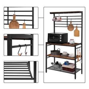 Support <span class=keywords><strong>de</strong></span> cuisine <span class=keywords><strong>de</strong></span> style industriel pour organisateur <span class=keywords><strong>de</strong></span> <span class=keywords><strong>four</strong></span> à micro-ondes, support <span class=keywords><strong>de</strong></span> rangement <span class=keywords><strong>de</strong></span> station <span class=keywords><strong>de</strong></span> café, étagère pour plantes <span class=keywords><strong>de</strong></span> balcon <span class=keywords><strong>de</strong></span> jardin - Product Image 6