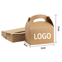 Handheld White Cardboard and Kraft Paperboard Cake Roll Packaging Box with Transparent Window for Bakery Dessert Packaging