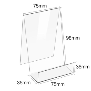 Cao Cấp Rõ Ràng Acrylic PVC Cuốn Sách Hiển Thị Đứng 2Mm Đánh Bóng Máy Tính Để Bàn Tổ Chức Cho Cửa Hàng Bán Lẻ Văn Phòng Tài Liệu Lưu Trữ Nhà Máy - Product Image 3