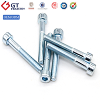 Carbon Steel Zinc Plated Socket Head Cap Screw DIN 912 ISO 4762 M3 M4 M5 M6 M8 M10 M12 Industrial Fastener