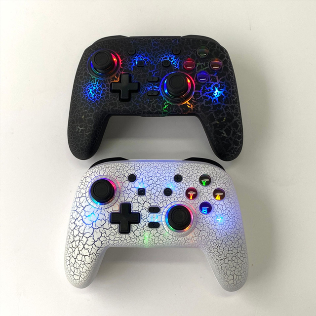 New Transparent 6-Axis Joystick Dual Vibration JoyPad Wireless Gamepad Controller or P4 PS-3 Control Switch Gaming Console