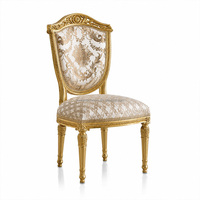 Ensemble de salle à manger en bois massif de style baroque français personnalisé, table ronde classique à piédestal treillis avec buffet pour hôtel de luxe