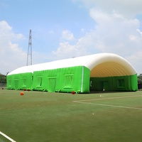 Grande tente de terrain de football en pvc gonflable pour événements en plein air, stade sportif, terrain de football, tente dôme à air, tente tunnel gonflable géante