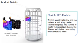 Pantalla LED Electrónica Flexible para Interiores, con Forma <span class=keywords><strong>de</strong></span> Lata <span class=keywords><strong>de</strong></span> Cerveza, para Publicidad y <span class=keywords><strong>Marketing</strong></span> Creativo <span class=keywords><strong>de</strong></span> Alta Definición - Product Image 4