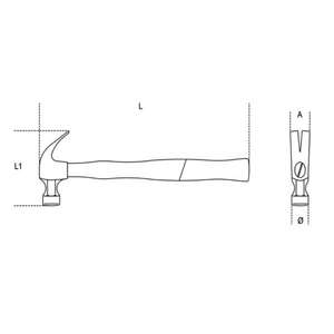 BETA - 013750030 Marteaux à griffes avec arbres en acier (multi-pack) - EAN 8014230178639 HAMMERS AND CHISELS - Product Image 2