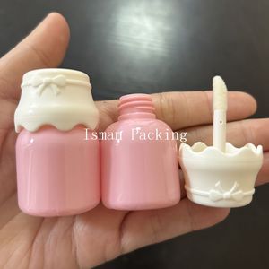 ISMAN Ingrosso Tubetto Lucidalabbra da 8ml a Forma di Biberon, Mini Contenitore Vuoto per Lucidalabbra a Forma di Biberon per Bambini, <span class=keywords><strong>Rosa</strong></span> Bianco, Logo Personalizzabile - Product Image 3