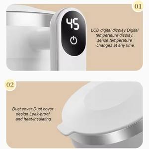 Taza de Café Inteligente con Agitación Magnética Automática, Botella Mezcladora Eléctrica, Taza de Viaje de Acero Inoxidable para Batidos de Proteínas y Leche, Recargable - Product Image 4