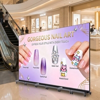 Écran d'affichage LED pliable OEM/ODM 960x1920mm, compatible avec le processus de raccordement Gob, affichage LED portable amovible