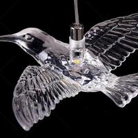 Luminaire suspendu LED en acrylique en forme d'oiseaux volants uniques pour escalier, salon, salle à manger, hôtel, projet, conception sur mesure