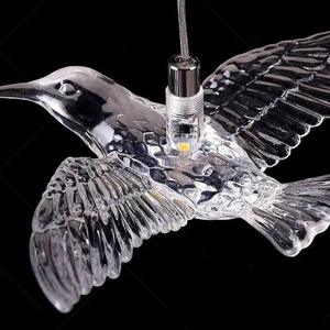 Luminaire suspendu LED <span class=keywords><strong>en</strong></span> acrylique <span class=keywords><strong>en</strong></span> forme <span class=keywords><strong>d</strong></span>'oiseaux volants uniques pour escalier, salon, salle à manger, hôtel, projet, conception sur mesure - Product Image 4