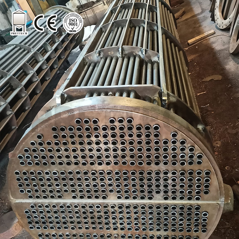 Shell Heat Condensor Image Shell and Tube Condenser Heat Exchanger for Chemical Processing