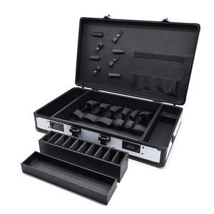 <span class=keywords><strong>Valise</strong></span> à outils portable avec serrure à code / clé, mallette de rangement pour cosmétiques, maquillage, manucure, équipement HSB2633 - Product Image 4