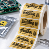 Étiquettes de circuits imprimés personnalisées résistantes aux hautes températures, autocollants en polyimide résistants à la chaleur pour cartes de circuits et électronique