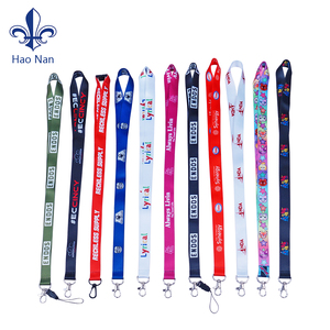Lanières personnalisées en polyester avec logo imprimé offset et crochet <span class=keywords><strong>pour</strong></span> la vente en gros - Product Image 1