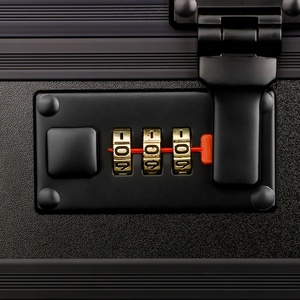 Valise de barbier de qualité supérieure, avec logo, noire, en aluminium premium, vente chaude, valise de coiffeur, valise de coiffeur - Product Image 3