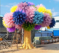 Arbre de feux d'artifice de simulation vibrante - Décoration de salon familial
