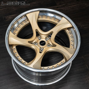 Monobloc <span class=keywords><strong>Champagne</strong></span> Gold/2 pièces 15 18 20 21 22 24 26 pouces roues forgées 5x114.3 5x112 5x130 tout-terrain pour RR benz bmw audi - Product Image 1