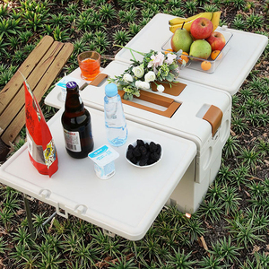 Refroidisseur <span class=keywords><strong>de</strong></span> glace Refroidisseur <span class=keywords><strong>de</strong></span> table pliable <span class=keywords><strong>Coffre</strong></span> à glace 17L avec support Garder l'article Seau <span class=keywords><strong>de</strong></span> refroidissement pour camping Refroidisseur <span class=keywords><strong>de</strong></span> nourriture - Product Image 1