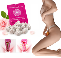 Toptan Yoni Detoks İncileri Vajinal Temizlik Noktası Doğal Bitkisel Kadın Hijyeni Tamponu Estrogen İçermeyen Paket İnciler Yoni Detoks