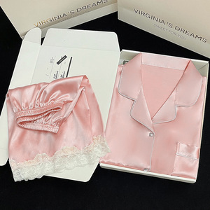 Pigiama da Donna di Alta Qualità Set 2 Pezzi Morbido con Vita Elastica per Estate e Primavera per Relax e Notte - Product Image 4