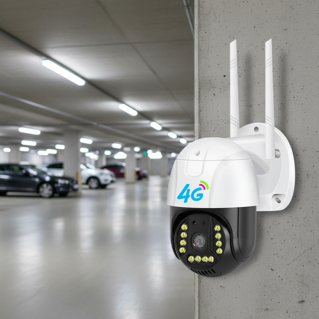 2026 New 4G SIM Card Outdoor Security Camera WiFi Wireless PTZ Dome Home Monitoring with Full Color Night Vision Waterproof Pro