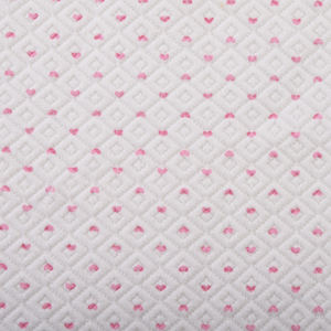 בד ז'קארד ספנדקס פוליאסטר TC בהדפס לבבות, סרוג, במשקל כבד 380 גרם למ\\\"ר, בהתאמה אישית סיטונאית - Product Image 1