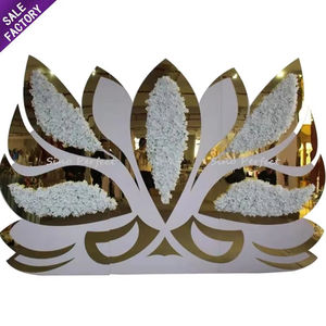 Décorations de mariage Sino Perfect, fournitures de mariage, toile de fond en acrylique, fonds de scène, fleurs murales pour événements de mariage et fêtes - Product Image 1