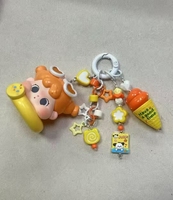 Mignon crâne Pandab Labubu lanière voiture clé accessoires téléphone charme et clé sac conception