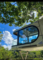 Capsule spatiale de luxe légère, maison mobile pliable préfabriquée en conteneur, panneau sandwich |   Meubles de cuisine sur mesure pour hôtel et maison d'hôtes