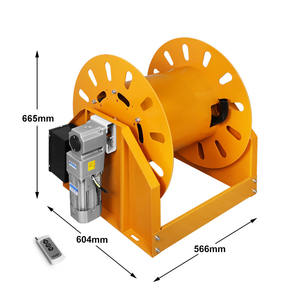 Carrete de manguera de combustible automático eléctrico Cavitt de 1.5 pulgadas de acero al carbono amarillo, equipo estándar para petróleo, precio de fábrica, Zhejiang, 1 año de garantía - Product Image 2