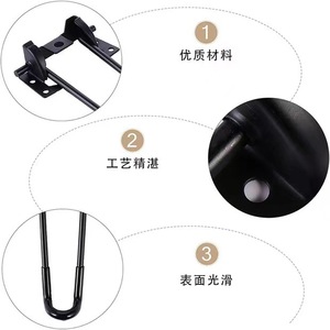 Furniture <b>Leg</b> Black Iron Minimalist <b>Sofa</b> Support Easy Installation - Product Image 2