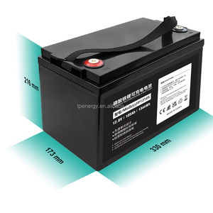 بطارية ليثيوم فوسفات الحديد (LiFePO4) عميقة الدورة 12 فولت 105 أمبير ساعة من شينزين TPENERGY TP-LFP12105، بطارية تخزين طاقة شمسية 12.8 فولت، بطارية ليثيوم بحرية، تدعم التصنيع الأصلي/التصميم الأصلي (OEM/ODM) - Product Image 1