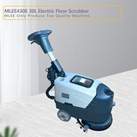 Nouvelle autolaveuse électrique -430E pour hôtels et salles de sport, conception compacte à pousser à la main, compatible 110V/220V, réservoir de solution de 25L