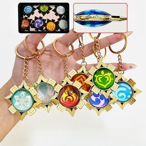 42 designs Jeu <span class=keywords><strong>Genshin</strong></span> Impact Oeil de Dieu <span class=keywords><strong>Porte</strong></span>-clés Liyue Fontaine Métal Double Face Transparent Pendentif <span class=keywords><strong>Porte</strong></span>-clés - Product Image 1