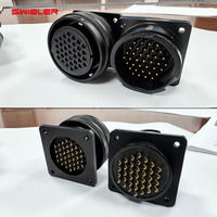Conector Socapex de 37 pines para iluminación de escenario DMX, XLR, audio y alimentación, macho y hembra, con pin de cobre chapado en oro y carcasa metálica
